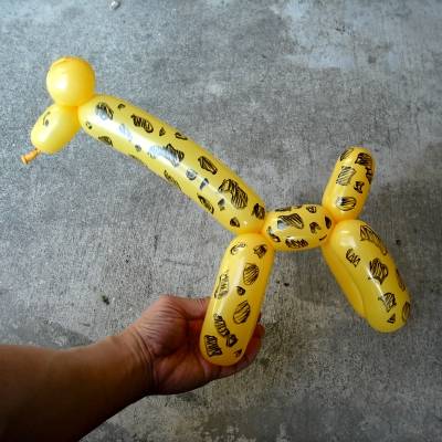how to make a balloon giraffe