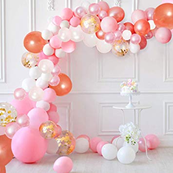 LEKANI 136 Pieces Balloon Garland Kit Balloon Arch Garland for Wedding Birthday Party Decorations